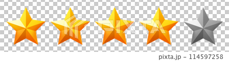 五つ星/四つ星　格付け素材 114597258