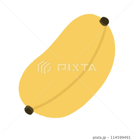 Yellow Banana Cartoon illustration Banana Cartoon Isolated Yellow Fruit Cartoon 114599491