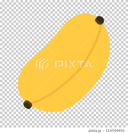 Yellow Banana Cartoon illustration Banana Cartoon Isolated Yellow Fruit Cartoon 114599491