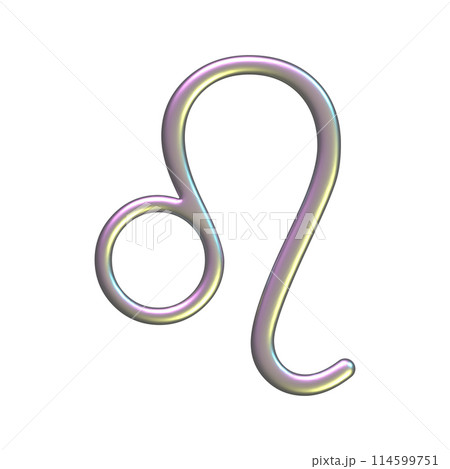 Lion signs astrology symbol of the zodiac glossy chrome metal 3D icon isolated on white background. Horoscope element, quicksilver effect vector illustration. Lion signs astrology symbol of the zodiac glossy chrome metal 3D icon isolated on white background. Horoscope element, quicksilver effect vector illustration. 114599751