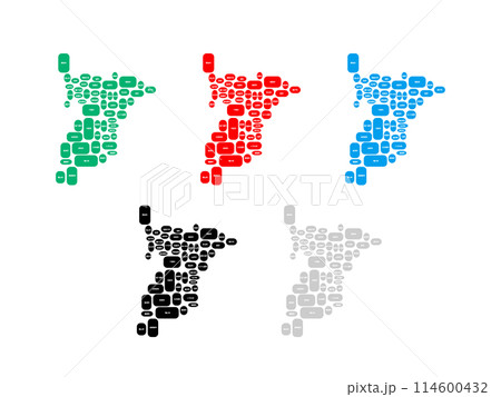 市町村入り地図＿千葉県＿デフォルメ-08 114600432