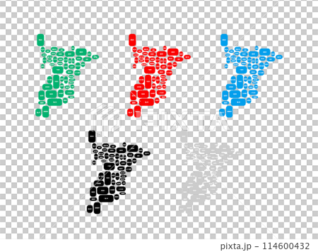 市町村入り地図＿千葉県＿デフォルメ-08 114600432
