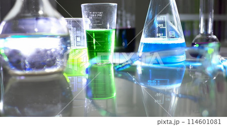 Chemical industry bulb with blue magenta Chemical industry bulb with blue magenta 114601081