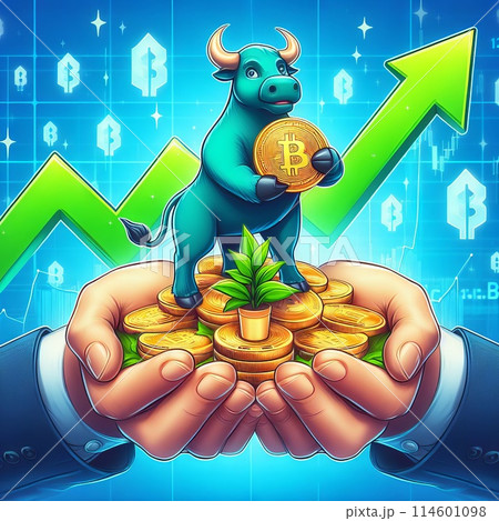 Bull Market Growth Concept Bull Market Growth Concept 114601098