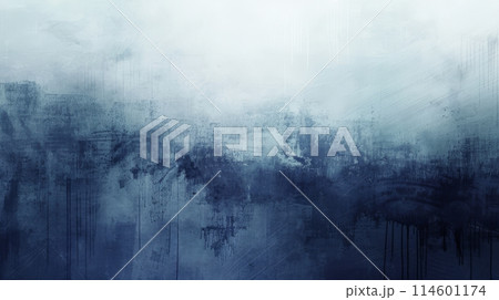 Frost Whisper: An Abstract Winter Canvas. Abstract background. Melancholic mood. 114601174