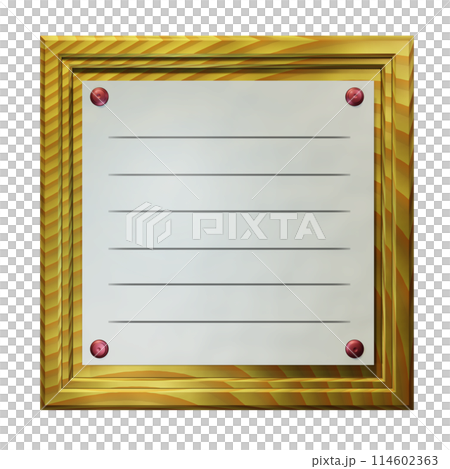 Message board (Menu: transparent material) 114602363