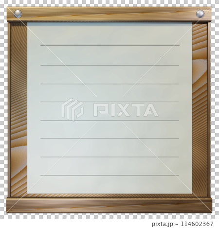 Message board (Menu: transparent material) Message board (Menu: transparent material) 114602367