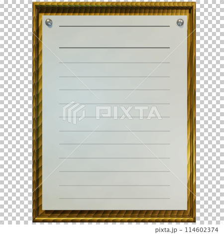 Message board (Menu: transparent material) Message board (Menu: transparent material) 114602374