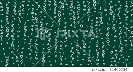 Scattered letters of latin alphabet. Colorful childish floating characters of English language. Foreign languages study concept. Back to school banner . 114603544