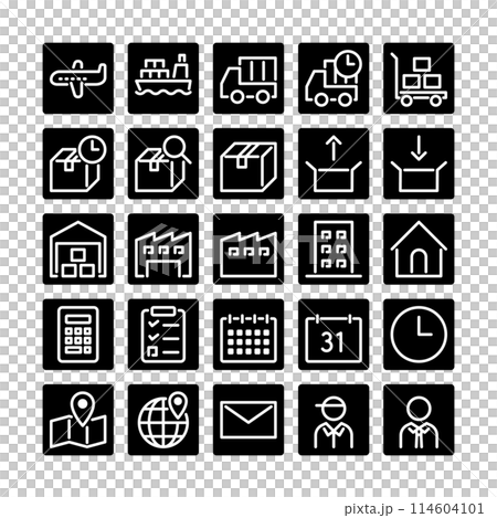 簡單的圖示物流 114604101