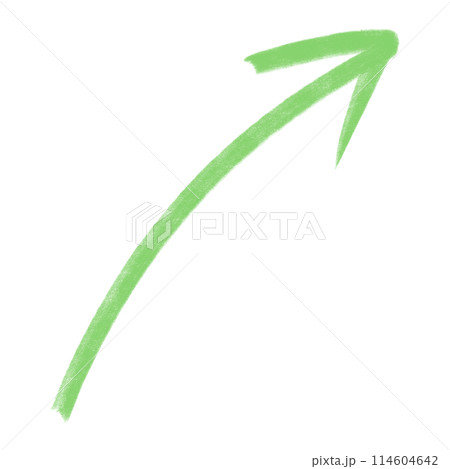 Green Arrow Chalk Arrow Marker Arrow Curve Arrow Painted Arrow Element Design Infographic Element 114604642