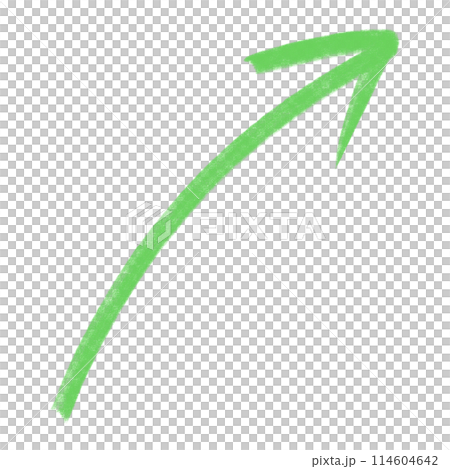 Green Arrow Chalk Arrow Marker Arrow Curve Arrow Painted Arrow Element Design Infographic Element 114604642