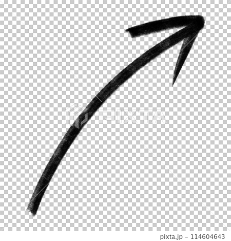 Black Arrow Chalk Arrow Marker Arrow Curve Arrow Painted Arrow Element Design Infographic Element 114604643