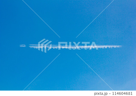Clouds floating in blue sky, natural background. 114604681