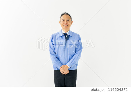 作業服を着た男性 ポートレート 作業服を着た男性 ポートレート 114604872
