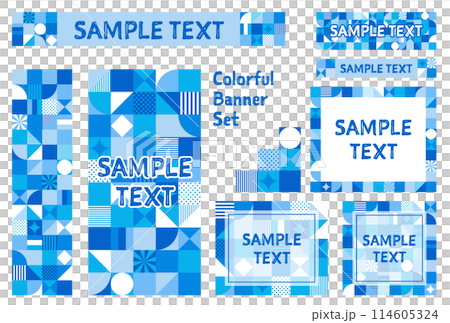 Banner set_geometric pattern Banner set_geometric pattern 114605324