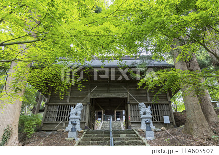 宮城県涌谷町春の箟岳山箟峯寺 114605507