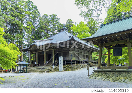 宮城県涌谷町春の箟岳山箟峯寺 114605519