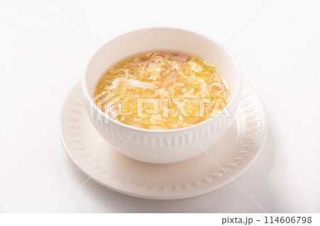 白菜とベーコンのあんかけ卵スープ 114606798
