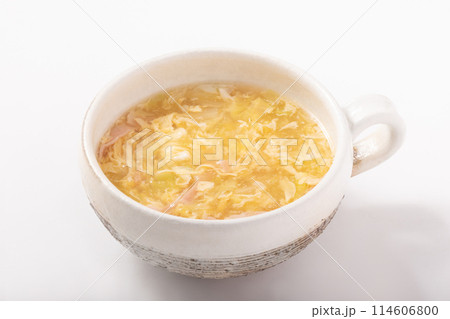 白菜とベーコンのあんかけ卵スープ 114606800