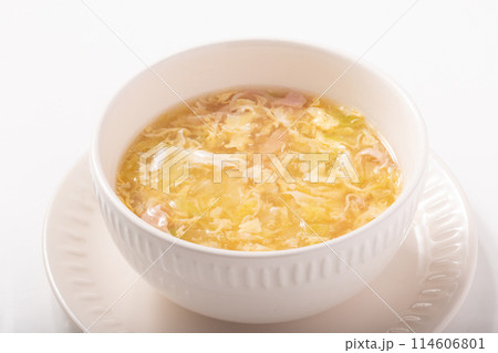 白菜とベーコンのあんかけ卵スープ 114606801