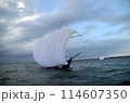 霞ケ浦の帆引き船 114607350