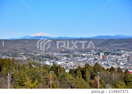 《岐阜県》冬の土岐市 パノラマ風景 《岐阜県》冬の土岐市 パノラマ風景 114607371