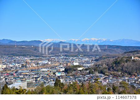 《岐阜県》冬の土岐市 パノラマ風景 《岐阜県》冬の土岐市 パノラマ風景 114607378