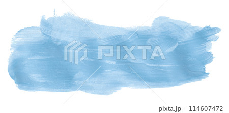 Light blue paintbrush isolated on white background. Watercolor Light blue paintbrush isolated on white background. Watercolor 114607472