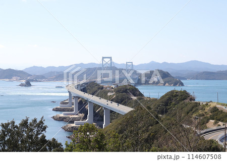 うずまちテラスからの風景（兵庫県 徳島県 大鳴門橋） 114607508