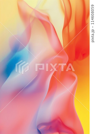 Colorful abstract background with smooth gradient and fractal elements, ideal for modern designs 114608059
