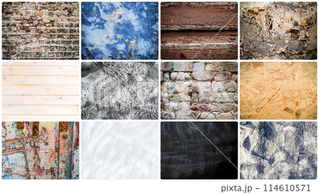 collage of different backgrounds 114610571