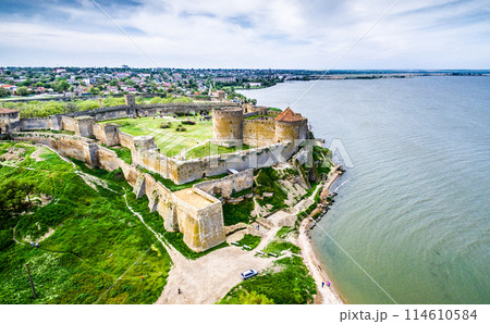 beautiful view on Akkerman fortress in Belgorod-Dniester, Ukraine beautiful view on Akkerman fortress in Belgorod-Dniester, Ukraine 114610584