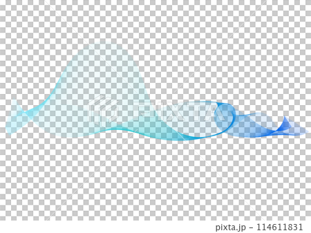 抽象的な波状グラデーションの背景のイラスト素材 [114611831] - PIXTA