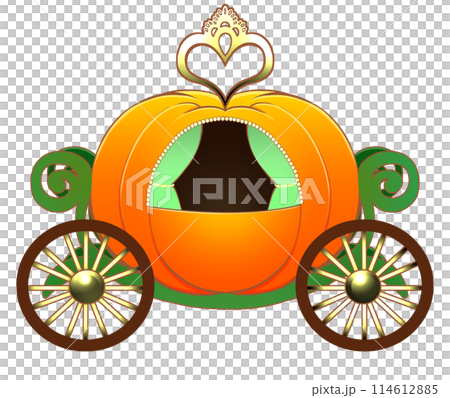 Pumpkin carriage (with outline) 114612885