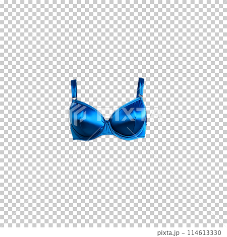 Electric Blue Satin Bra An electric blue satin bra with a bold vibrant color featuring 114613330