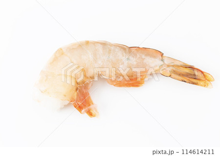 冷凍えび　白背景 114614211