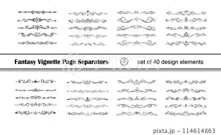 40 fantasy text delimiters, borders, vignettes 40 fantasy text delimiters, borders, vignettes 114614863