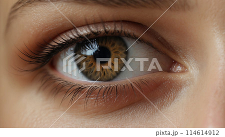 Close-up of a beautiful female eye 114614912