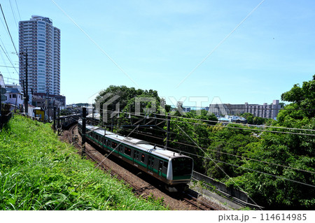 地下化前の鶴ヶ峰駅周辺の風景 114614985