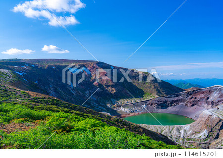 【山岳素材】蔵王のお釜【宮城県】 114615201