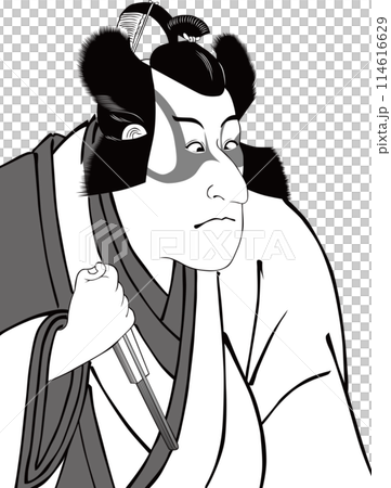 Ukiyo-e Kabuki Actor Part 119 114616629