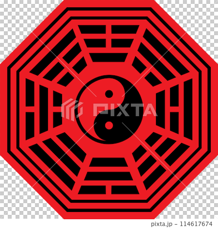 The  Bagua symbol of taoism for religion concept. 114617674