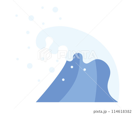 シンプルな波のベクターイラスト 114618382