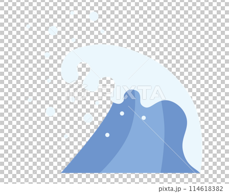 シンプルな波のベクターイラスト 114618382