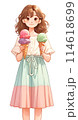 アイスを持つ少女 114618699