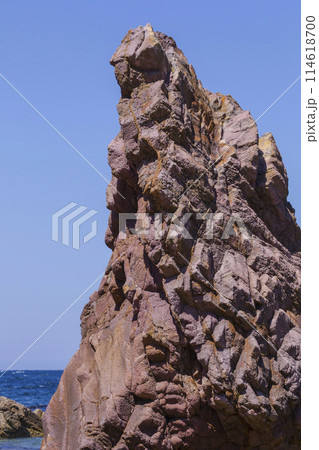 春の浦富海岸の風景 鳥取県 浦富海岸 春の浦富海岸の風景 鳥取県 浦富海岸 114618700