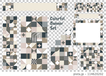 Banner set_geometric pattern Banner set_geometric pattern 114620202