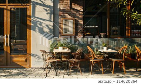 おしゃれなエリアのカフェのイメージ05 114620864