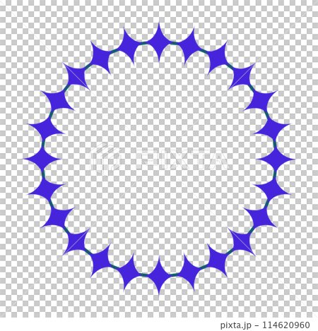 十字星圓形裝飾框架的插圖 十字星圓形裝飾框架的插圖 114620960